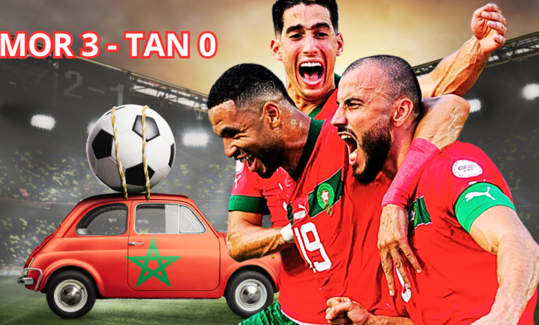 المنتخب المغربي يتغلب بجدارة على فريق تنزانيا بثلاثة أهداف نظيفة