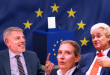زعماء بعض الأحزاب اليمينية الأوروبية في انتخابات البرلمان الأوروبي