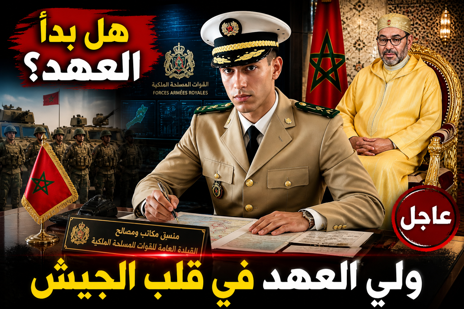 تعيين ولي العهد المغربي في منصب عسكري حساس